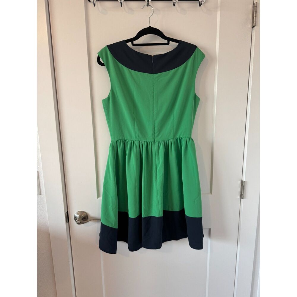 Gianni Bini Green & Navy Dress - Picture 4 of 5